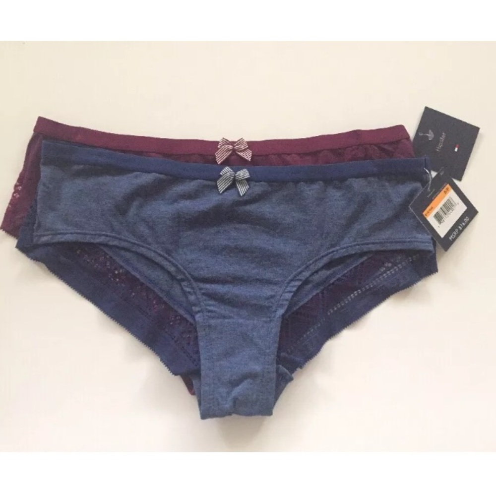 Tommy Hilfiger Hipster Panties 2 Pack Blue Purple